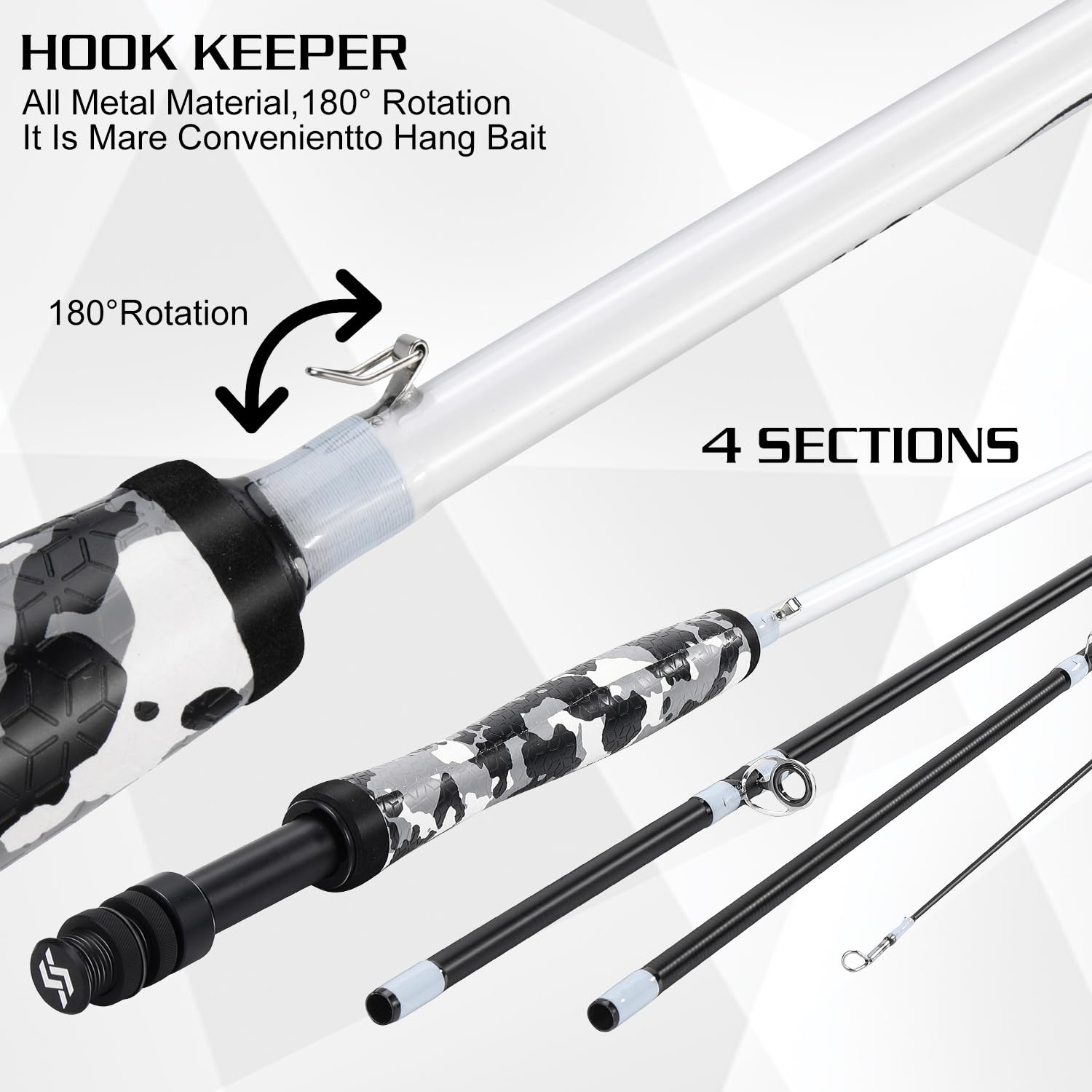 Ultra-lightweight portable fly rod for beginners