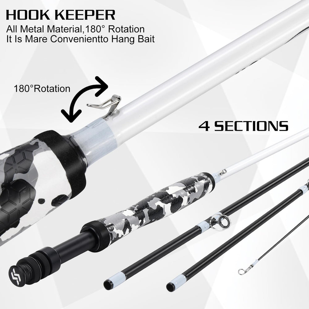 Ultra-lightweight portable fly rod for beginners