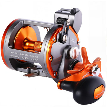 Sougayilang Thunder LS II 4000R drag system close-up showing 40 lb power for offshore trolling