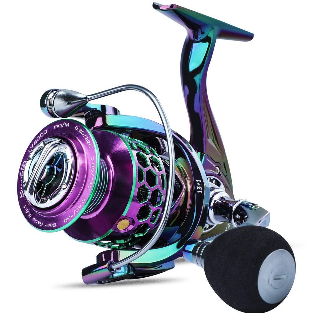 Sougayilang LY4000 lightweight graphite frame enhances balance for long casts