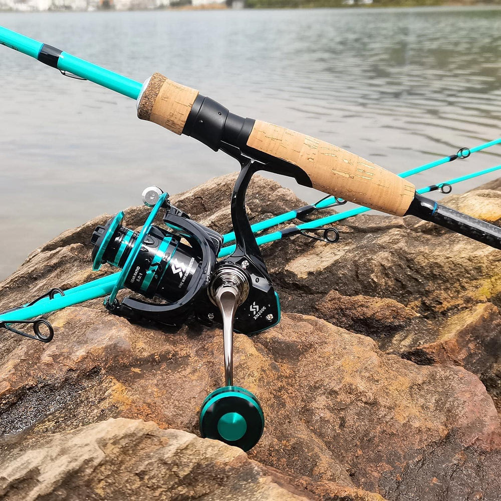 Sougayilang Megalodon bright turquoise finish enhances visibility in saltwater and freshwater setups.
