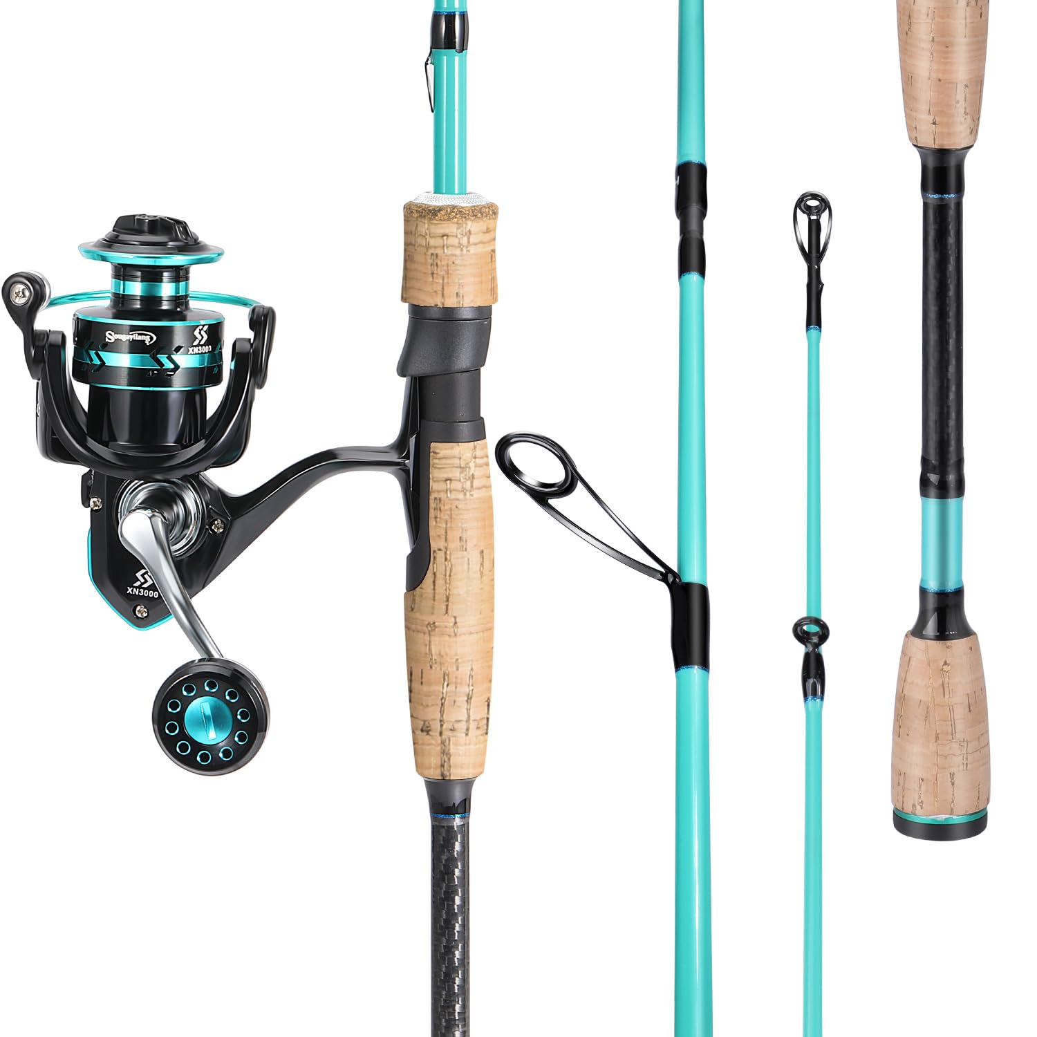 Sougayilang Megalodon reel 3000 series close-up highlighting smooth 12+1 bearings for reliable retrieves.