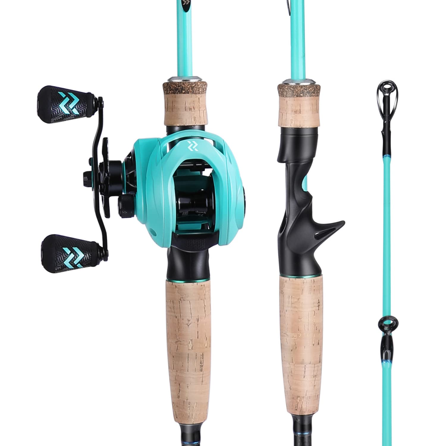 Sougayilang Megalodon rod and reel set front view for balanced freshwater performance.