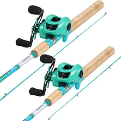 Sougayilang Phoenix 2-piece rod with comfortable cork grip for all-day casting