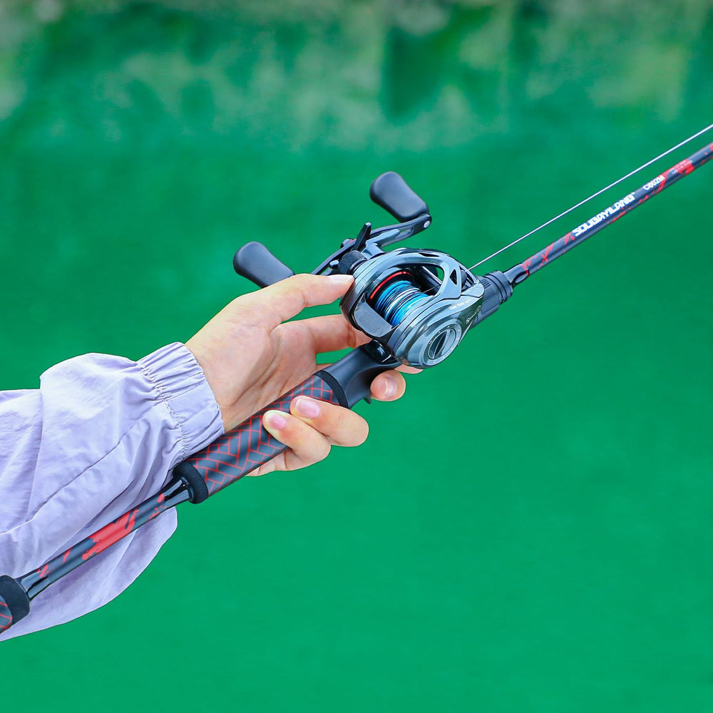 Road-trip ready portable rod and reel combo