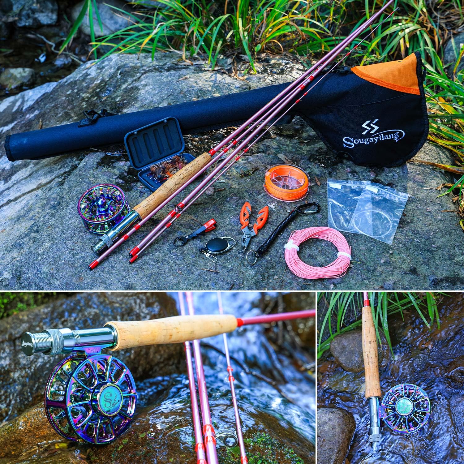 Portable ultra-light fly fishing starter kit for beginners
