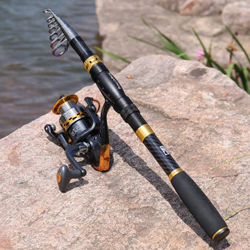 Sougayilang portable travel rod and reel ideal for car trunks.