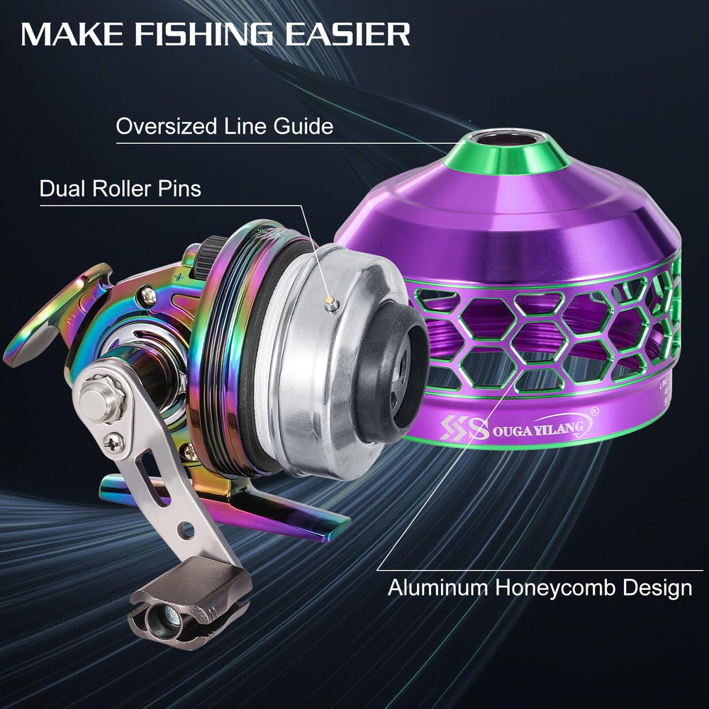 Sougayilang preloaded 10 lb line supports quick start fishing sessions.