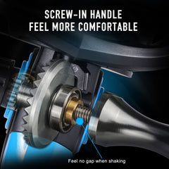 Sougayilang reel durable stainless steel gears for smooth, long-lasting retrieval