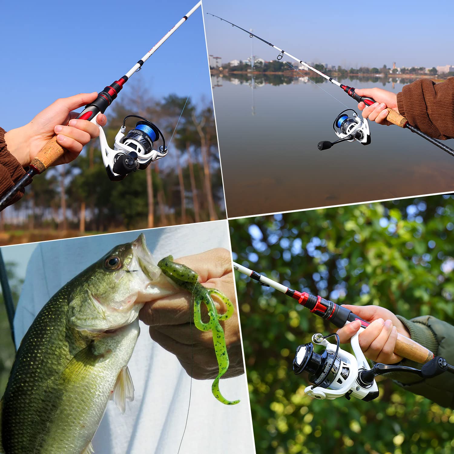Sougayilang rod-and-reel set ready for quick setup on the water.