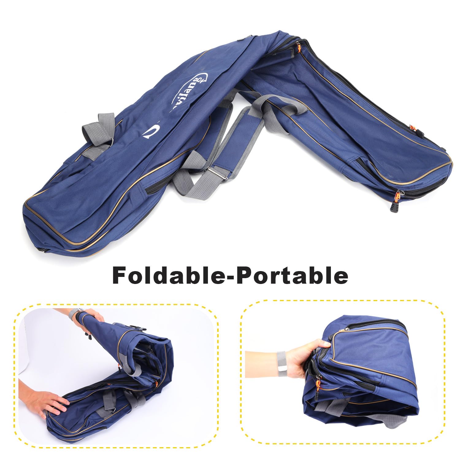 Long side outer pocket for extra tackle storage