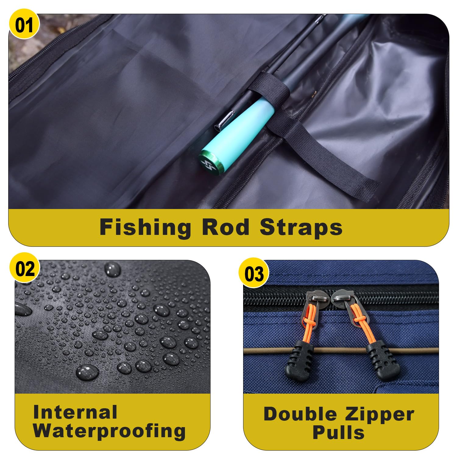 Multiple pockets for large capacity gear