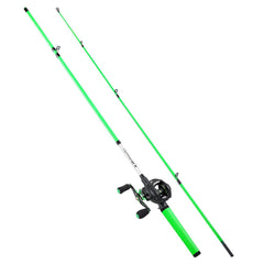 Close-up of Sougayilang rod reel combo in green