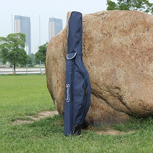 Adjustable strap and secure buckle on the rod case