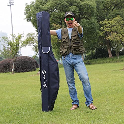 All-in-one fishing rod case organized with accessories
