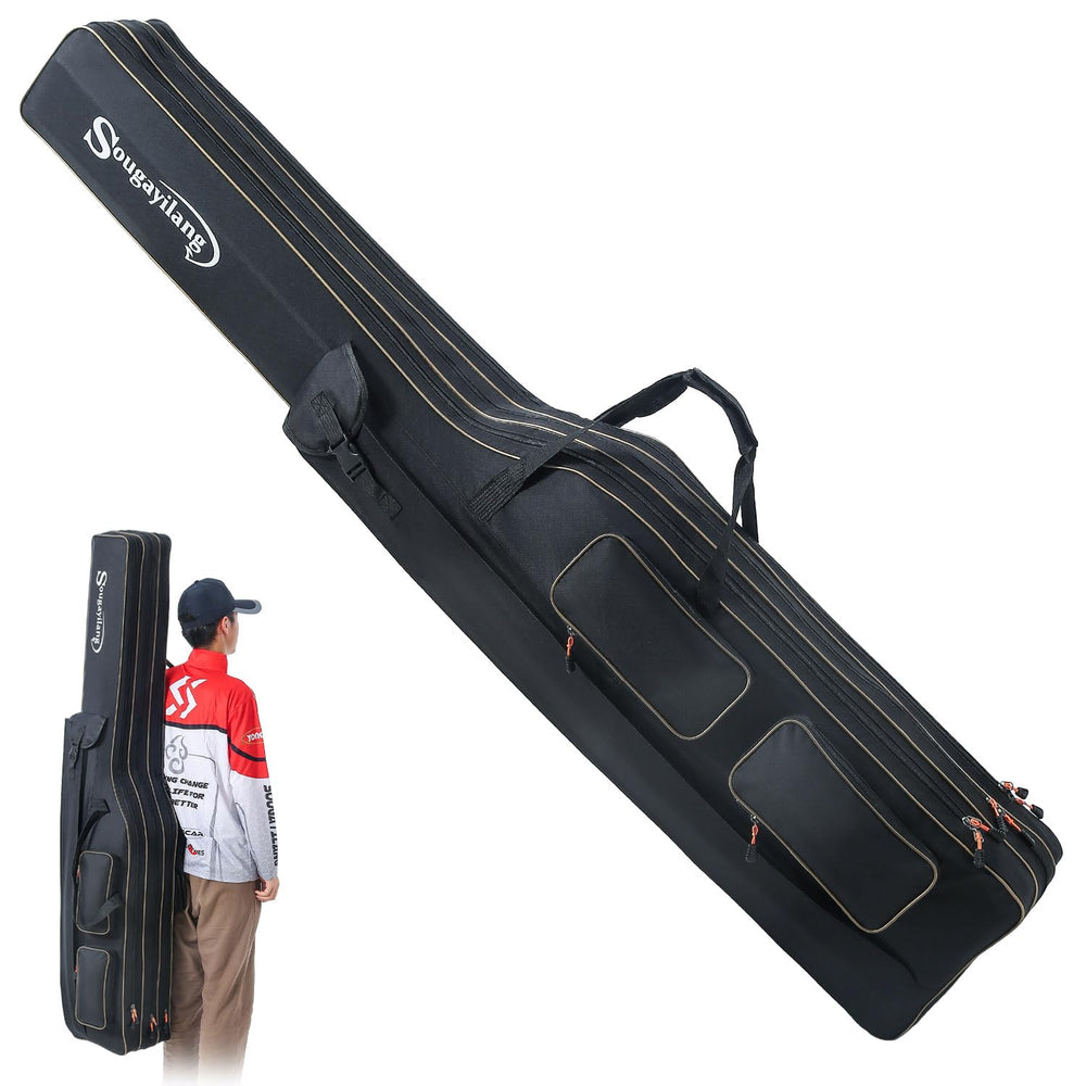 Sougayilang soft fishing rod case 170cm keeps gear protected during travel.