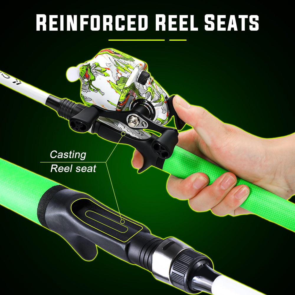 Sougayilang spincast pre-spooled line ready-to-fish for fast setups.