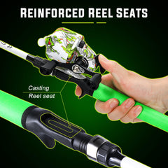 Sougayilang spincast pre-spooled line ready-to-fish for fast setups.