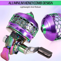 Rear/back view highlighting the reel design