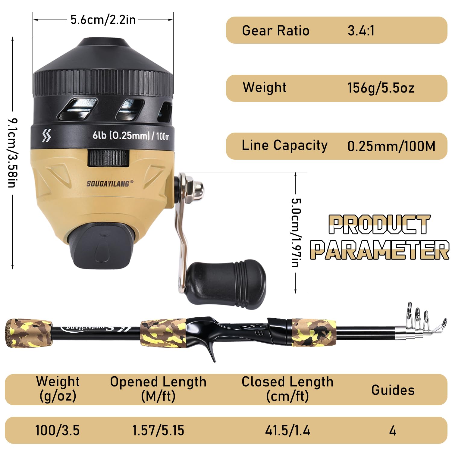 Sougayilang spincast-reel-easy-cast showcases quick setup and smooth line control.