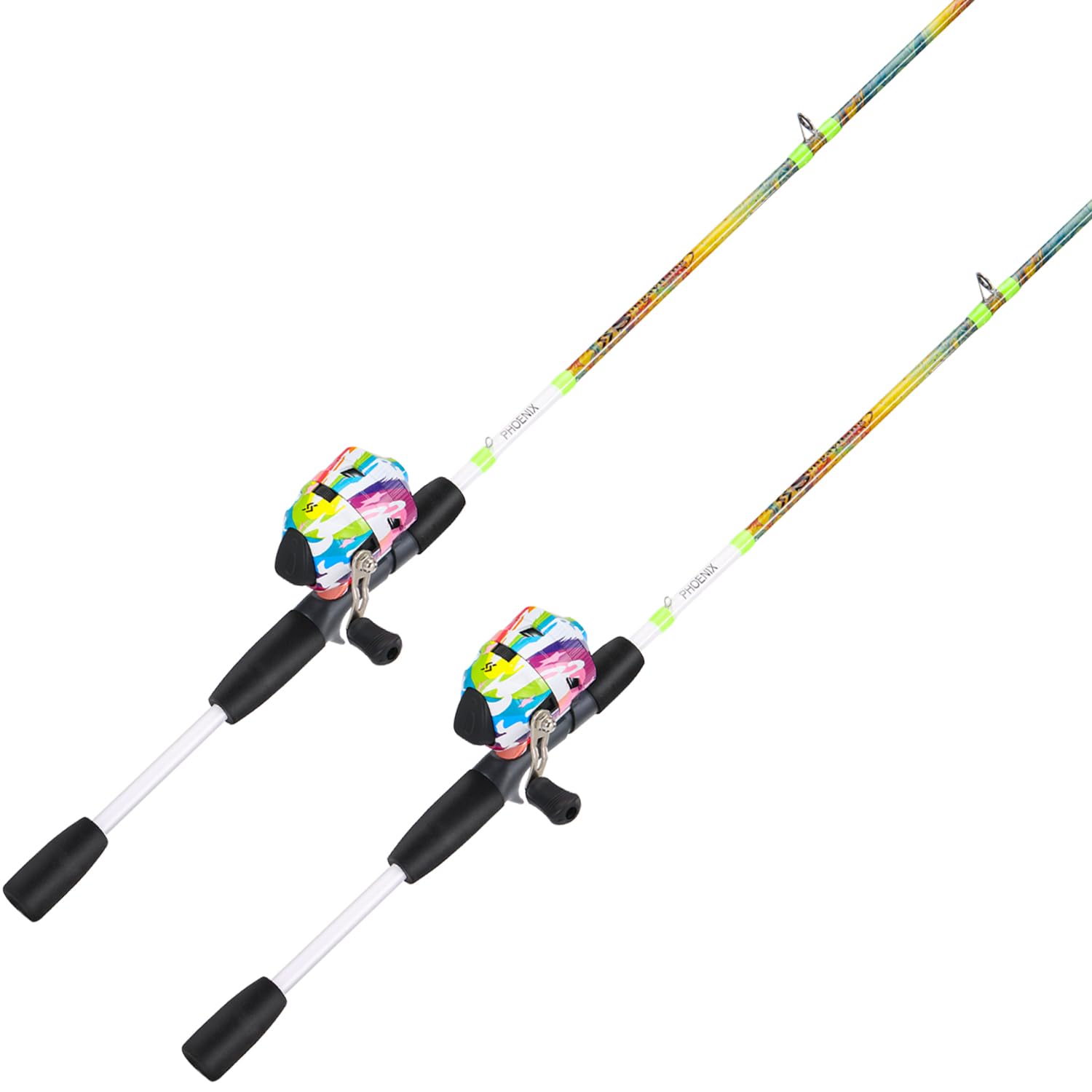 Sougayilang spincast rod combo 5'6" 2-piece fiberglass with EVA handle