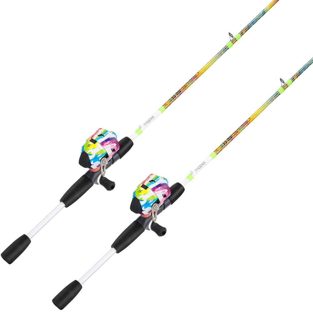 Sougayilang spincast rod combo 5'6" 2-piece fiberglass with EVA handle