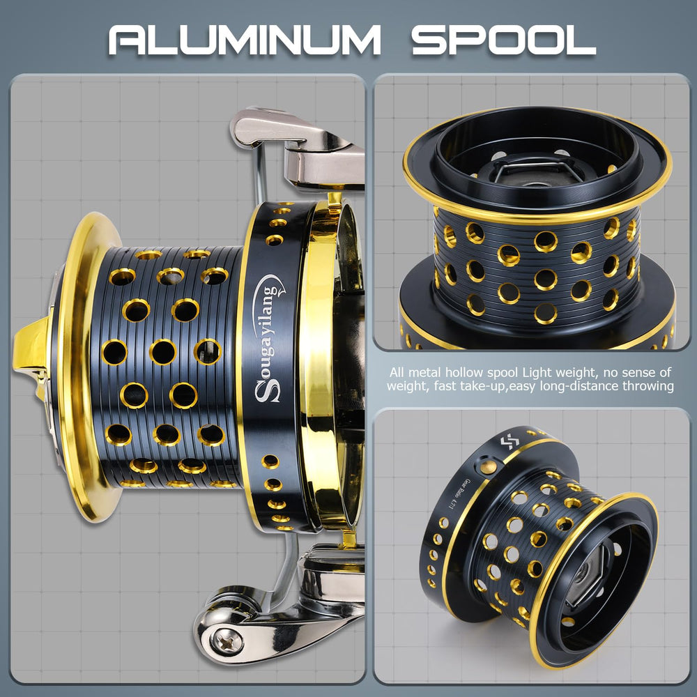 Sougayilang 10000-series ideal for inshore and offshore saltwater fishing.