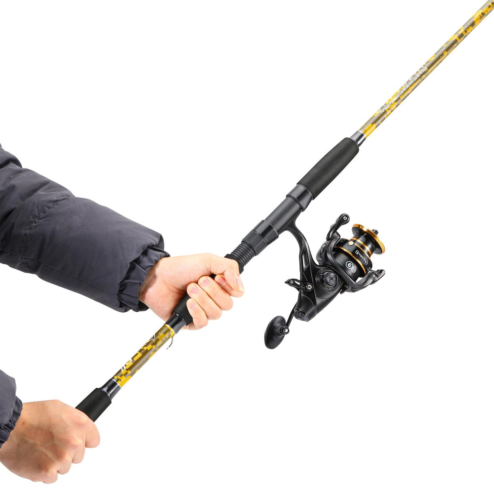 Carbon fiber reinforced rod blank with fiberglass tip detail
