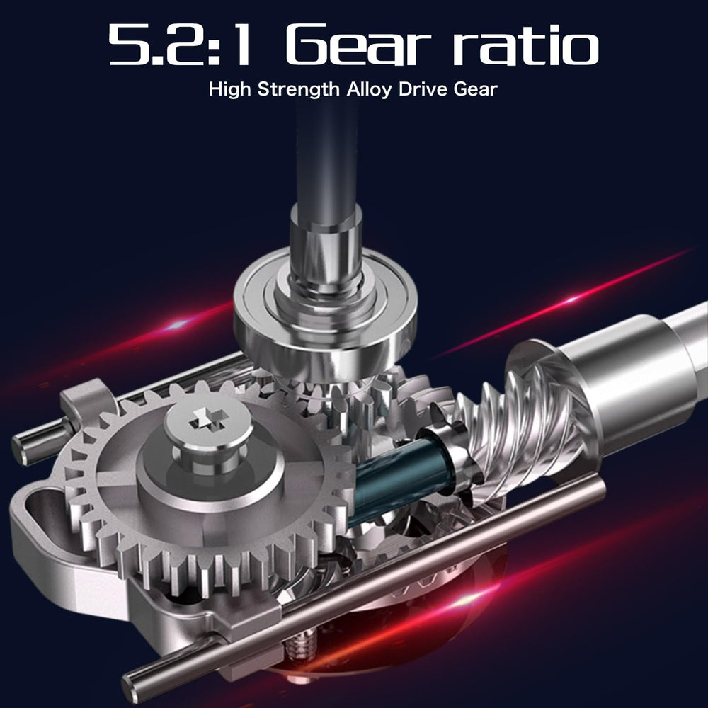 Sougayilang stainless steel guides with zirconium inserts reduce line friction.
