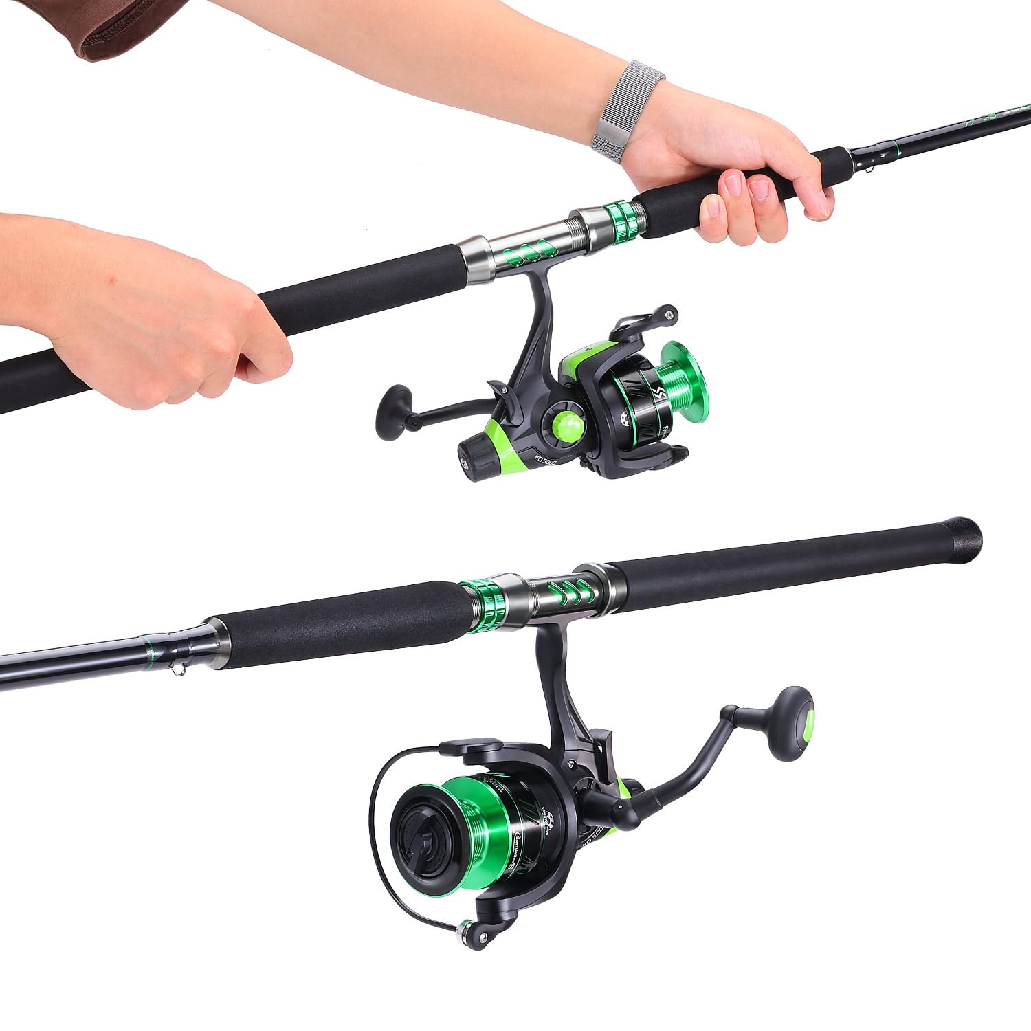 Sougayilang Subdue aluminum reel seat—rigid mount for steady line control.