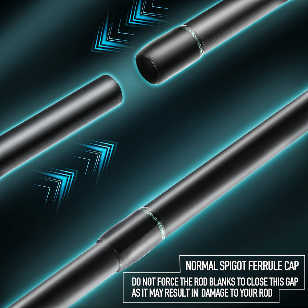 Textured carbon fiber surface on the rod