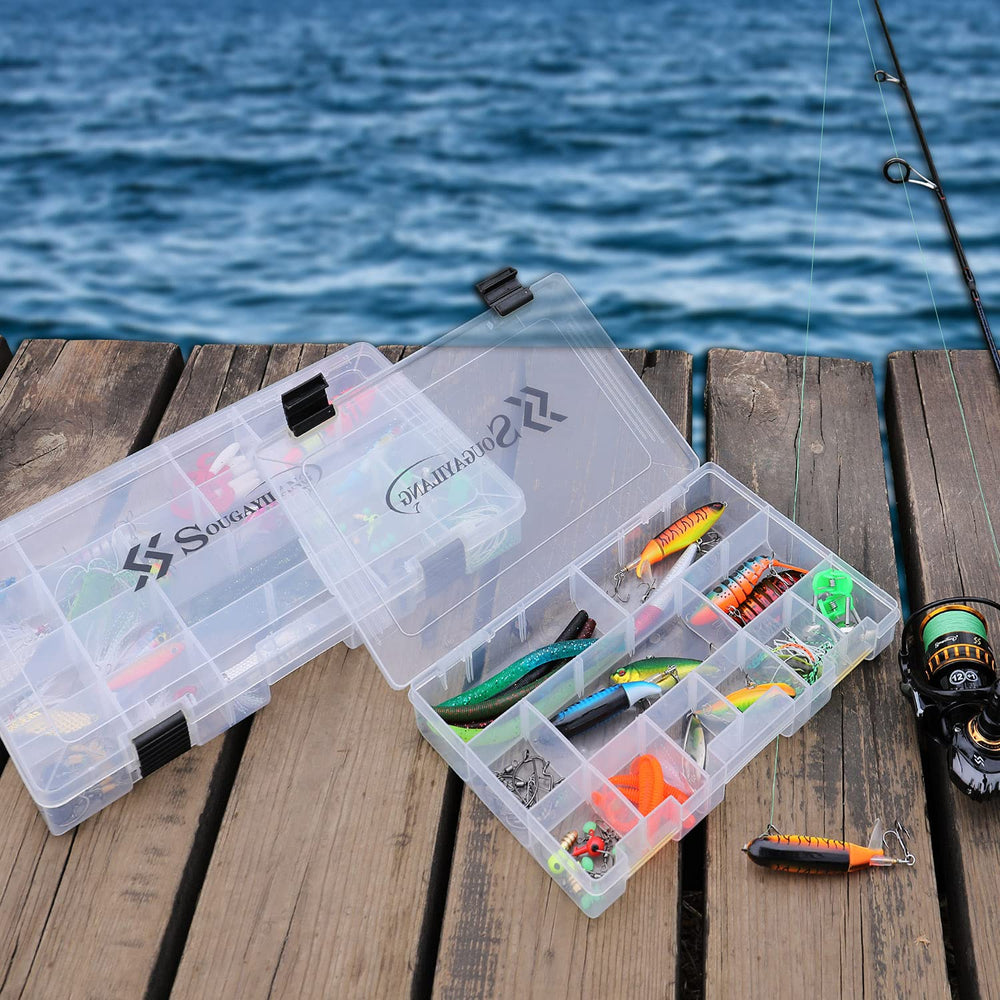Sougayilang tackle box side hook helps keep gear within reach