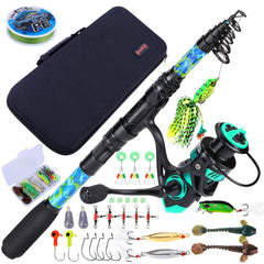Sougayilang telescopic rod 5-9ft extended for portable travel fishing