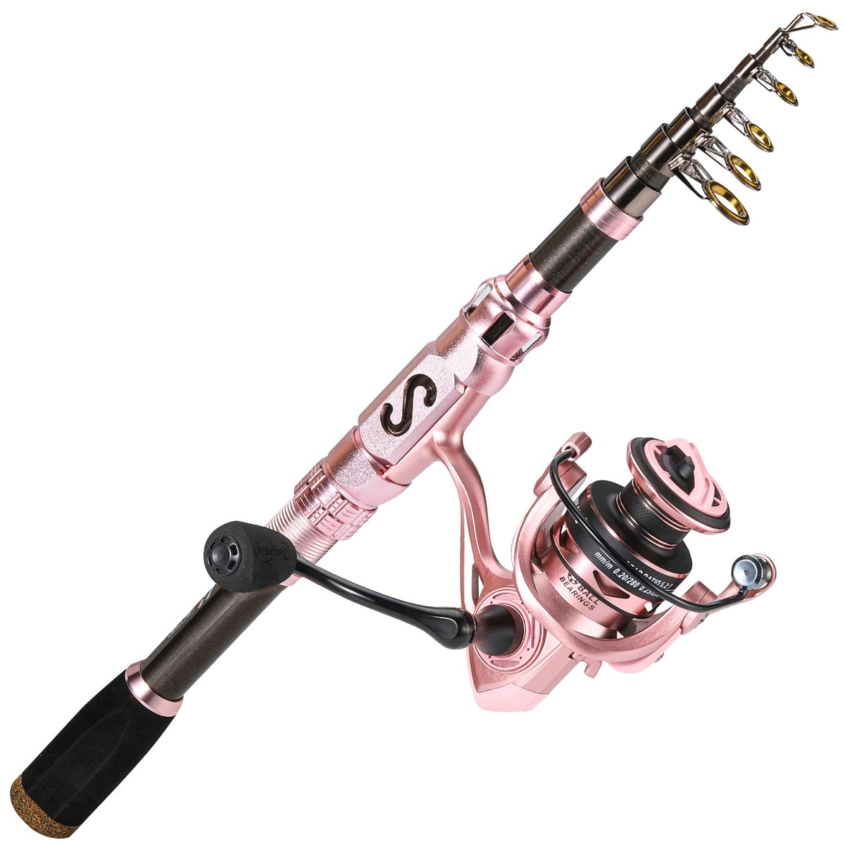 Sougayilang telescopic rod and reel combo extended