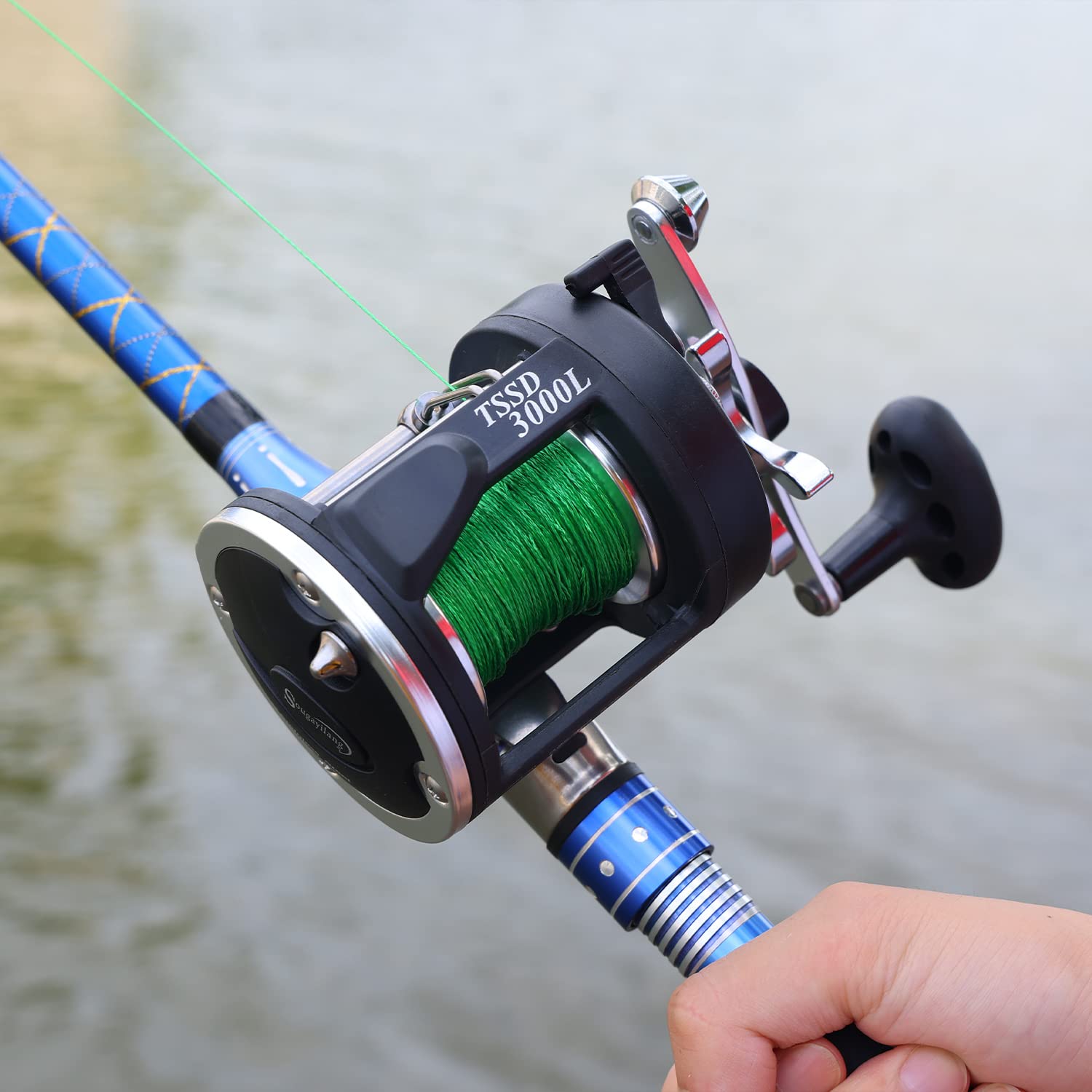 Drag adjustment and rugged construction of TSSD reel
