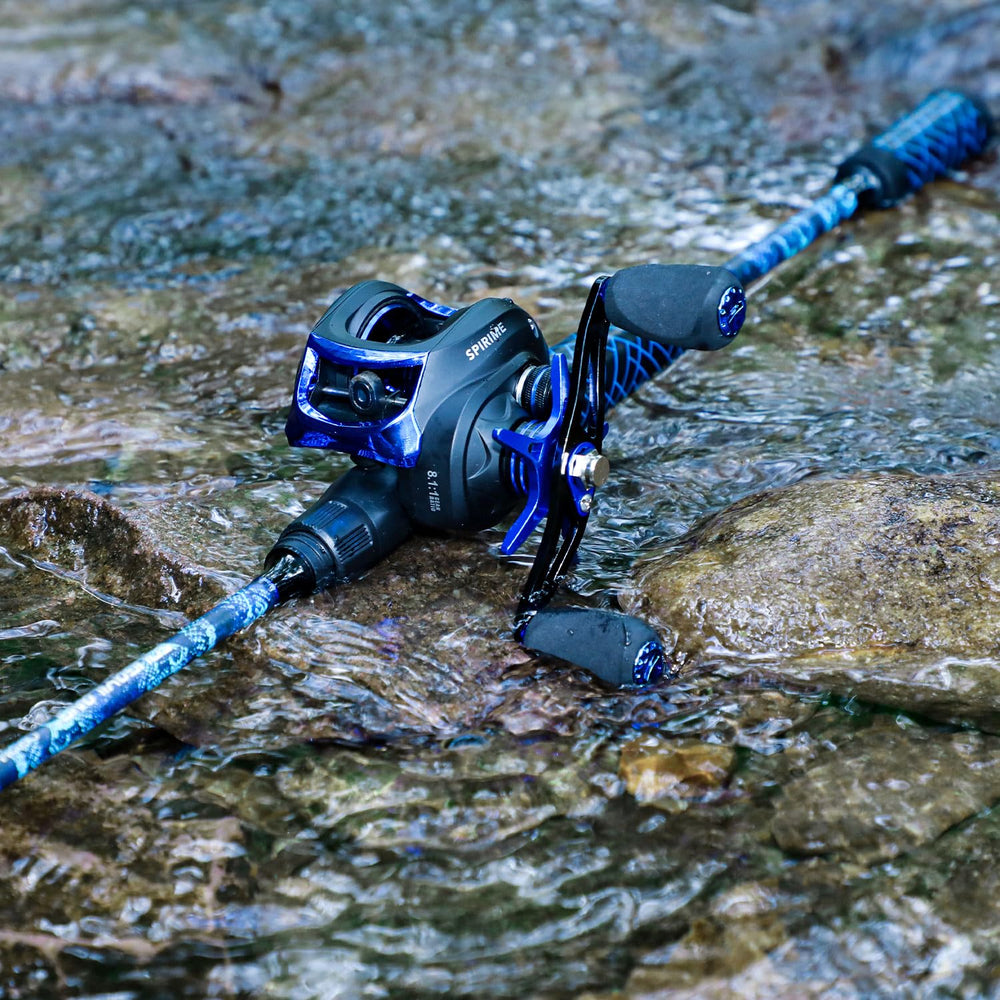 Sougayilang two-piece rod design makes transport easy for on-the-go anglers.