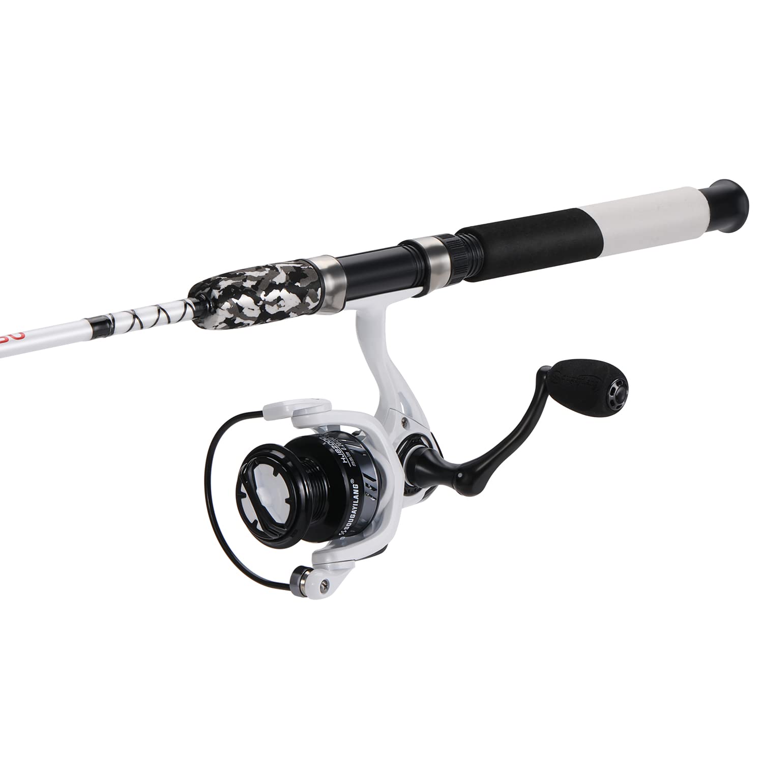 Sougayilang ultra-light reel and rod feel comfortable for all-day fishing.