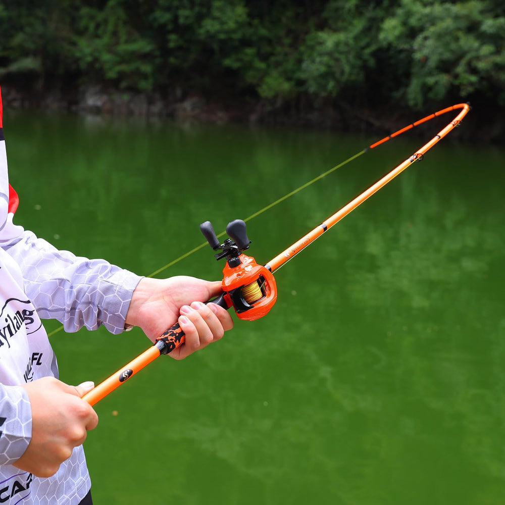 Sougayilang versatile fishing setup field-use image demonstrates bass, walleye, pike and inshore options.