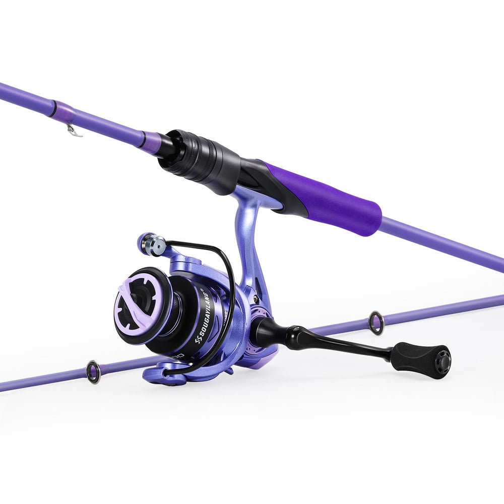 Sougayilang Voidflare combo front view showing lightweight balance for easy day-long casting.