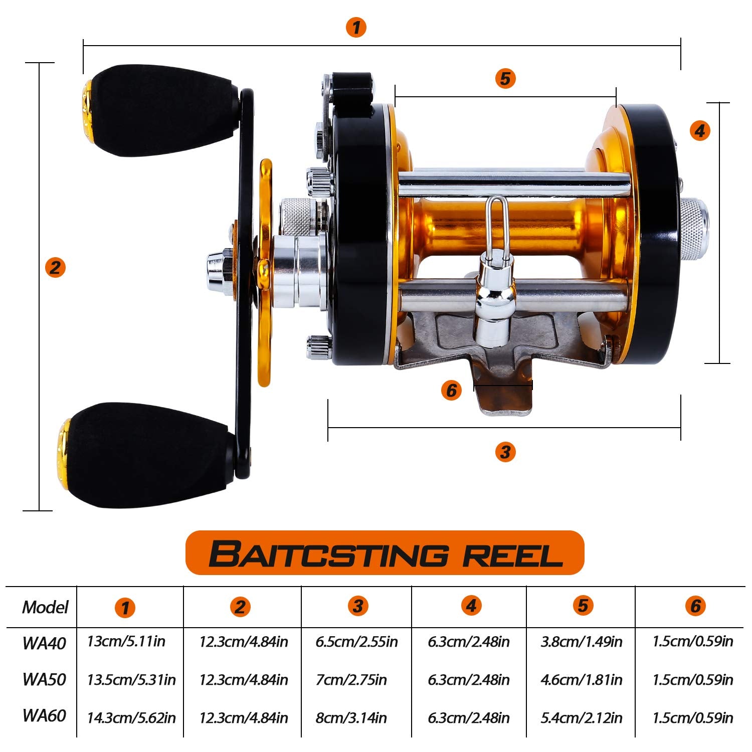 Sougayilang Warrior 6000 brass gears close-up for precise power and corrosion resistance.