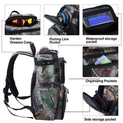 Sougayilang water-resistant nylon fabric protects gear in wet conditions.