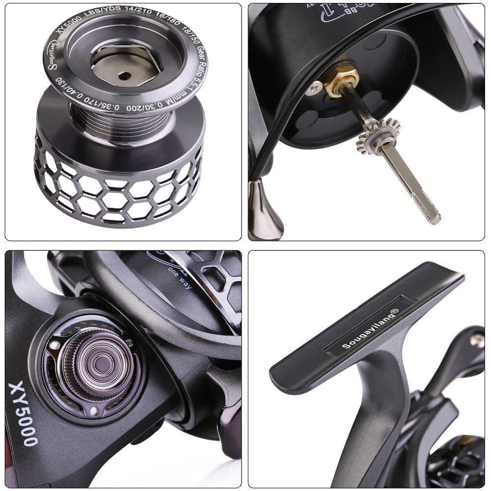 Triple disc carbon drag washers on Sougayilang reel