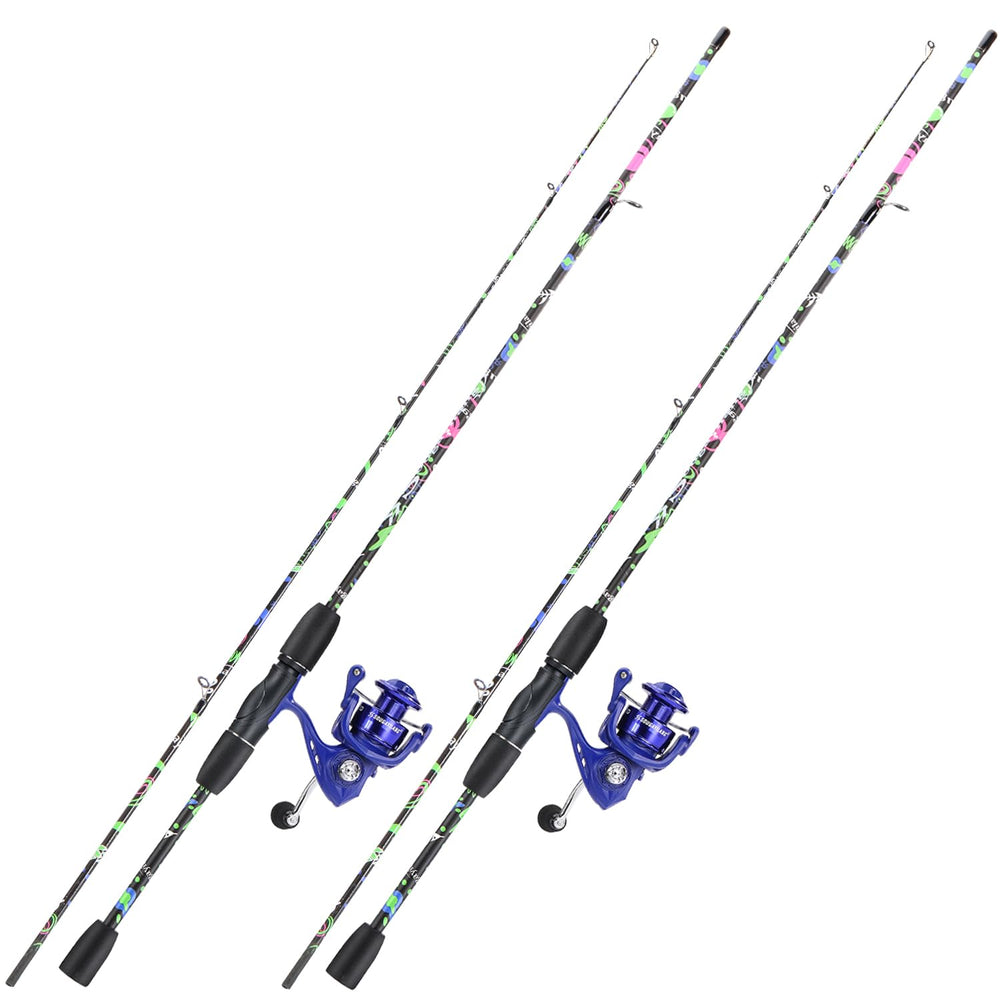 Sougayilang 2-piece rod and reel combo – front view