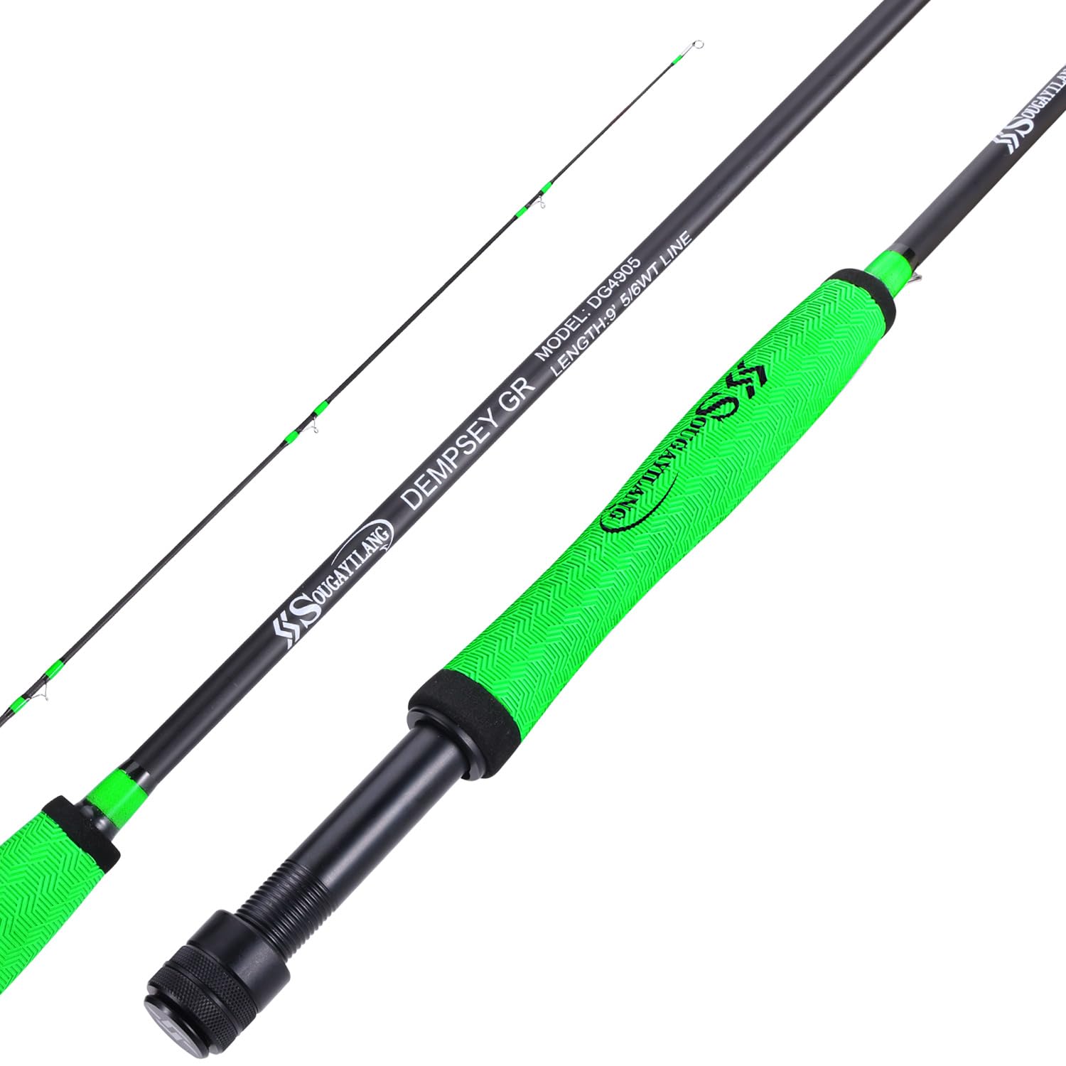 Close-up of 4-piece joint on Sougayilang fly rod