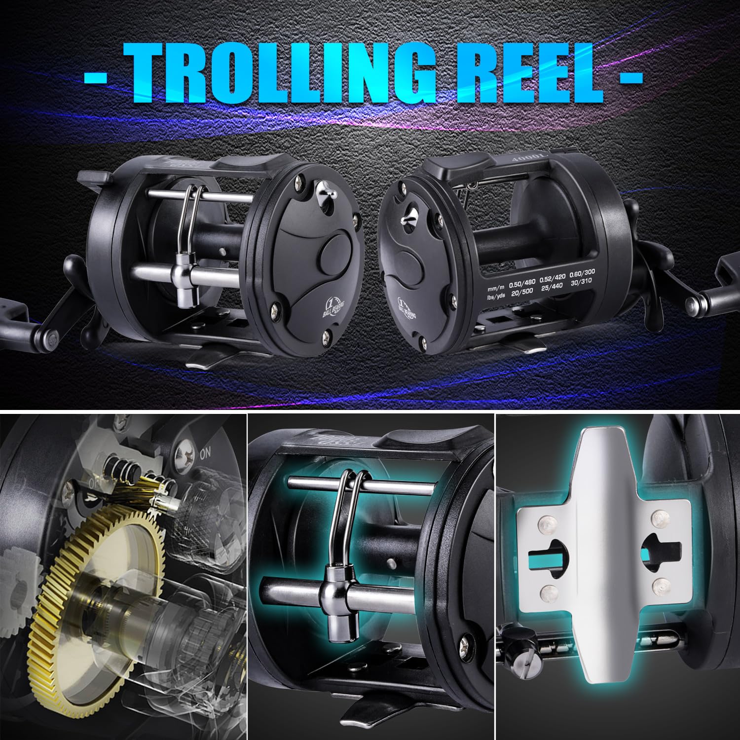 Two-piece fiberglass fishing pole ready for transport