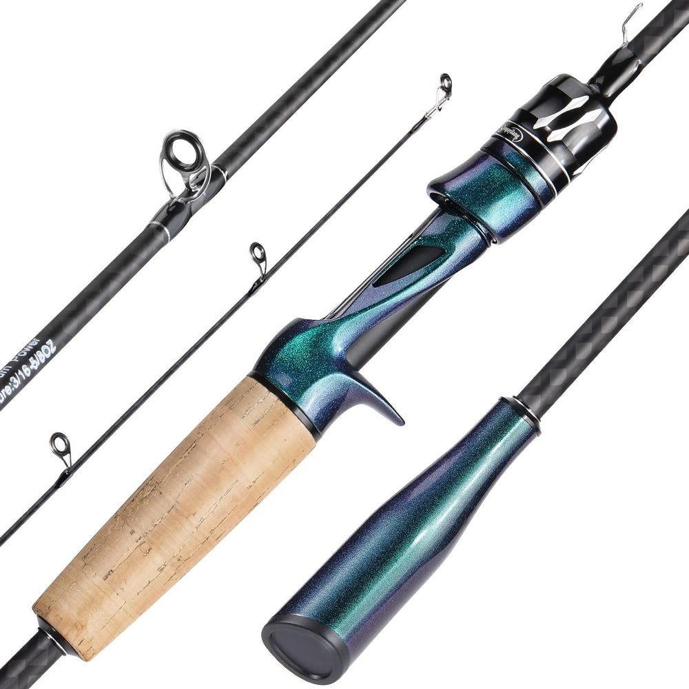 Sougayilang gradient color lightweight fishing rod in 2-section design