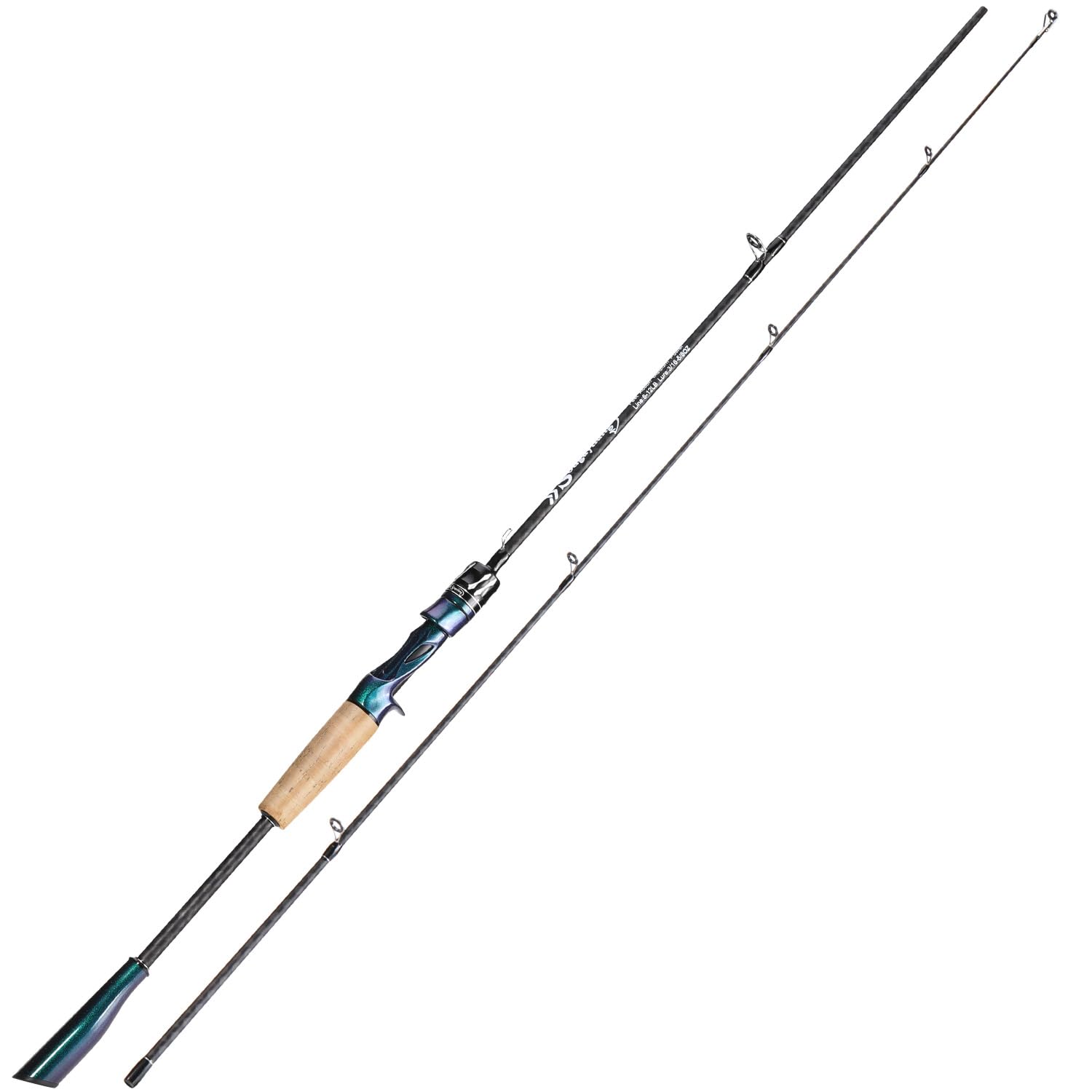 Close-up of gradient finish on Sougayilang 2-section rod