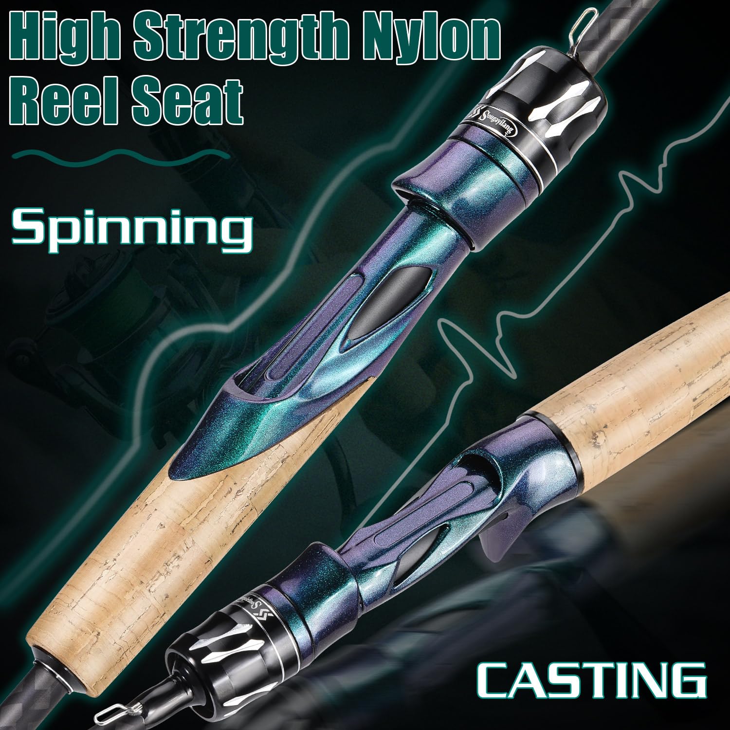 Lightweight carbon fiber rod for freshwater and saltwater