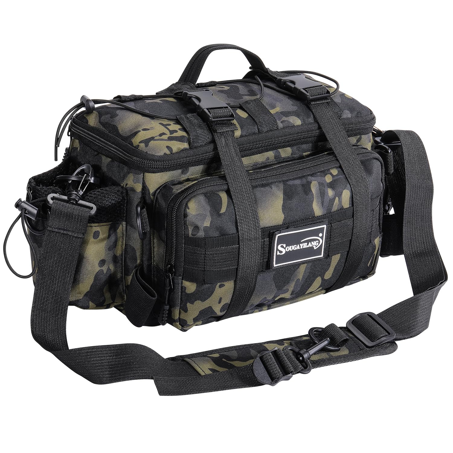 Sougayilang fishing tackle bag front view green