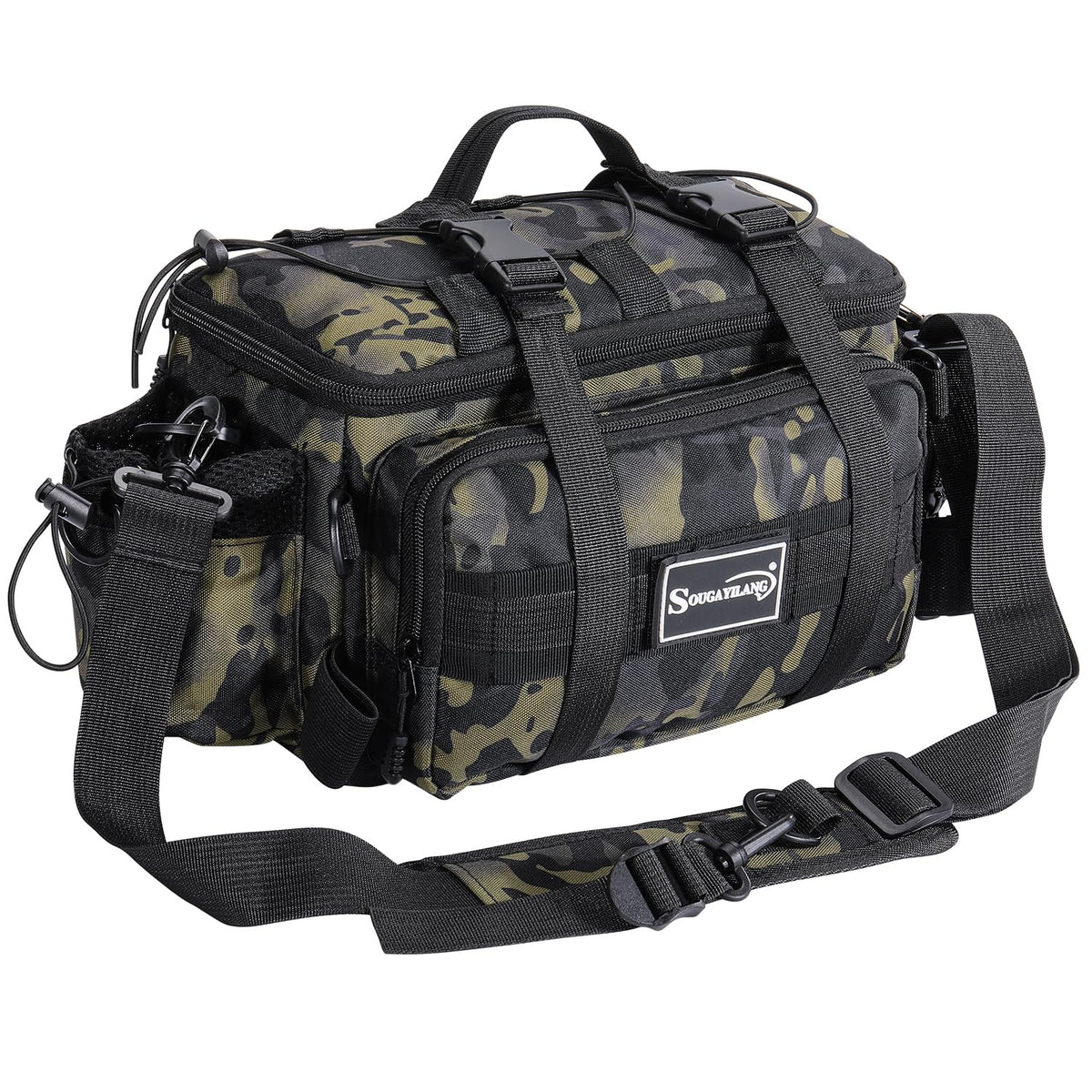 Sougayilang fishing tackle bag front view green
